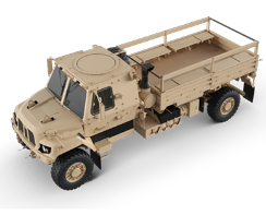 Tan Oshkosh Defense Family of Medium Tactical Vehicles (FMTV) A2 Cargo 4x4