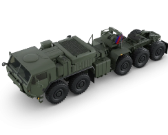 ○ Green Oshkosh Defense Logistics Vehicle System Replacement (LVSR) Tractor