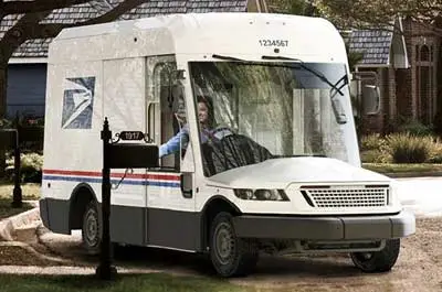 Oshkosh Defense USPS delivery vehicle.