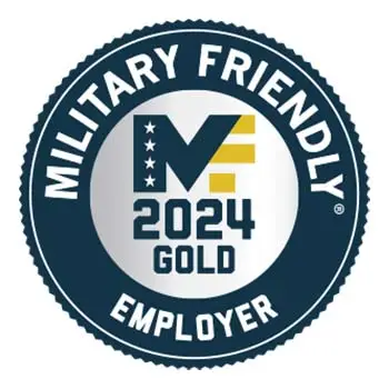 Military Friendly Employer award badge.