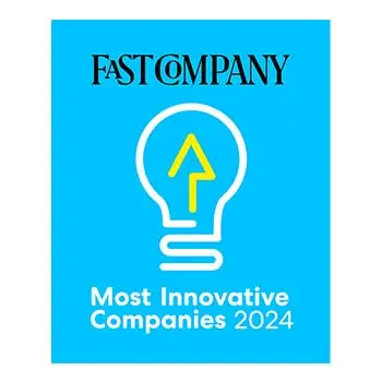 Most Innovative Companies 2024 award badge.