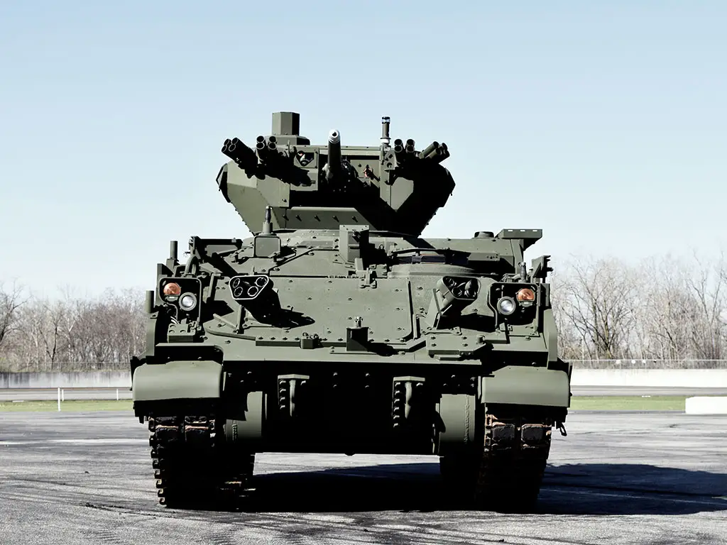 BAE Systems AMPV with the Oshkosh Medium Caliber Weapon System