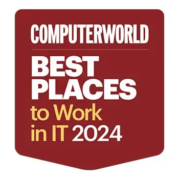 2024 Computerworld Best Places to Work in IT award graphic.