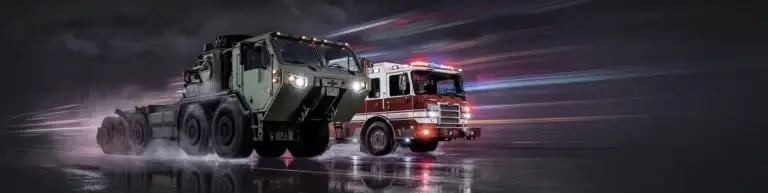 Military Truck and Fire Truck